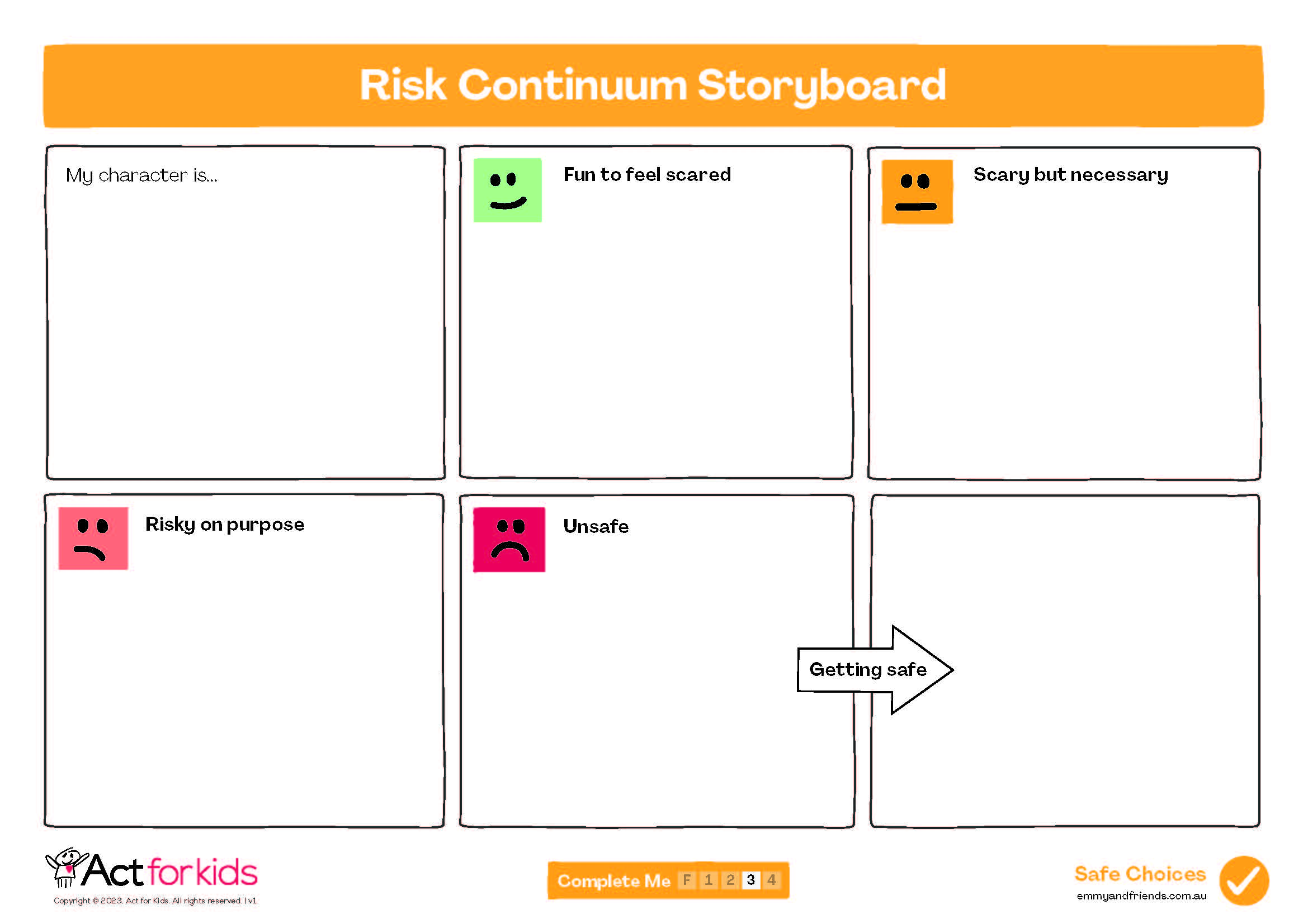 Risk Continuum Storyboard - Worksheet _v1